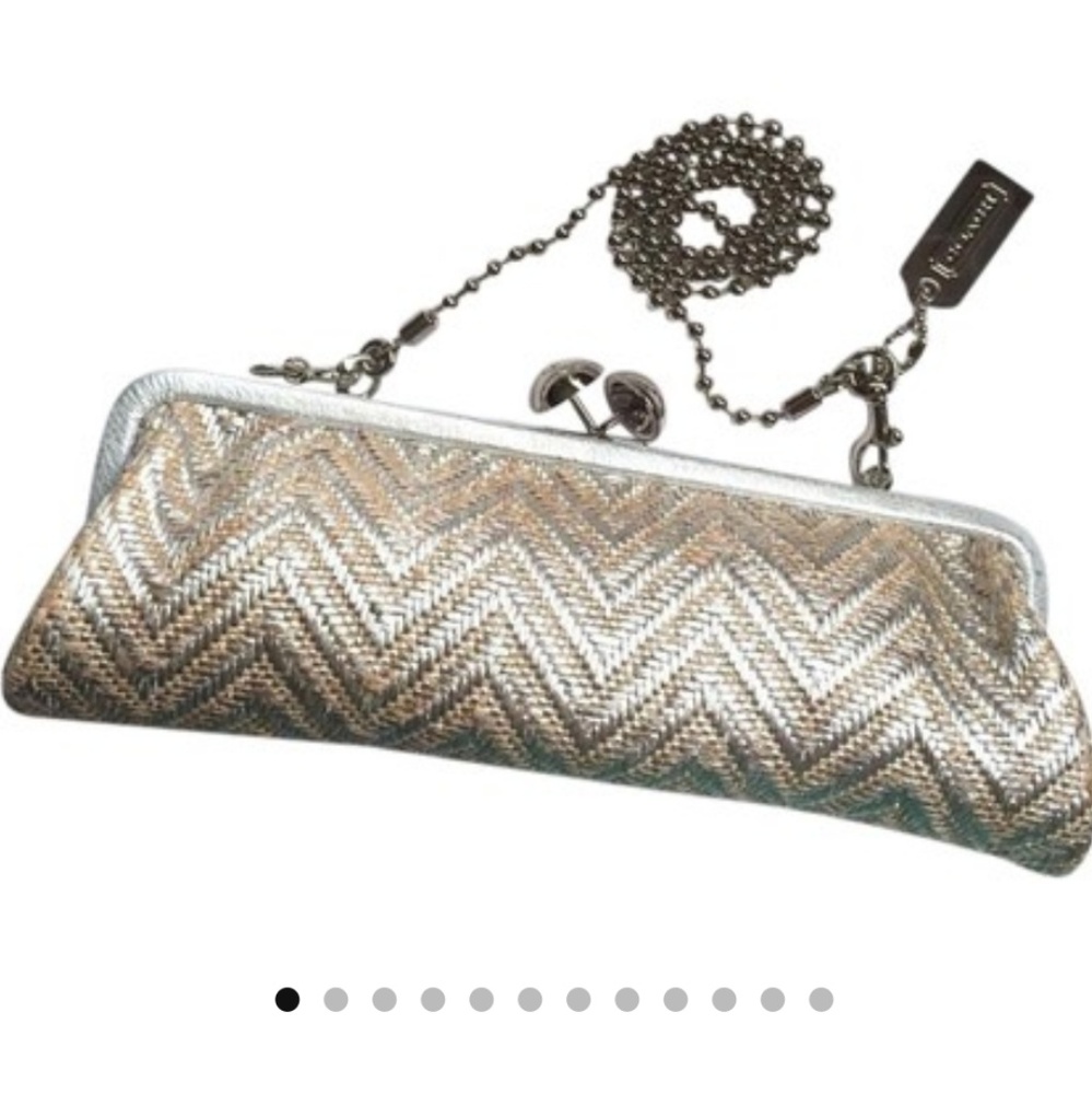 💎Coach Amanda Darcy Chain Clutch Hand Bag💎.
